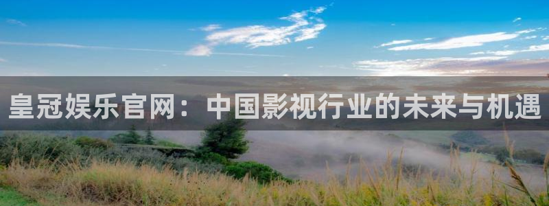 新航娱乐：皇冠娱乐官网：中国影视行业的未来与机遇